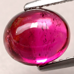 Tormalina rubellite naturale rosso da 2,26 ct, trasparente, trasparente/traslucido