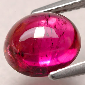 Tormalina rubellite naturale rosso da 2,26 ct, trasparente, trasparente/traslucido