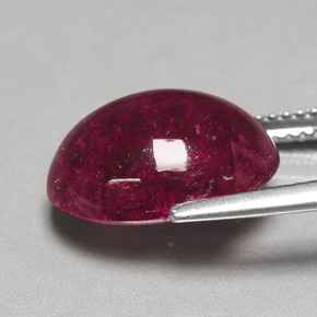 Tormalina rubellite naturale rosso da 7,57 ct, trasparente, trasparente/traslucido
