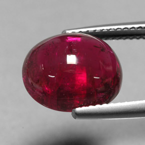 Tormalina rubellite naturale rosso da 6,77 ct, trasparente, trasparente/traslucido