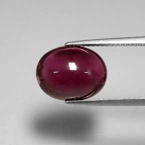 Tormalina rubellite naturale rosso da 6,46 ct, trasparente, trasparente/traslucido