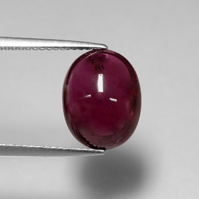 Tormalina rubellite naturale rosso da 6,46 ct, trasparente, trasparente/traslucido