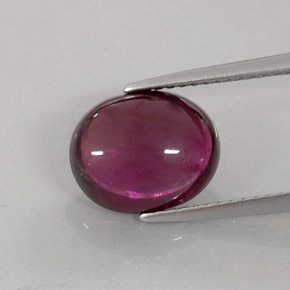 Tormalina rubellite naturale rosso da 4,65 ct, trasparente, trasparente/traslucido