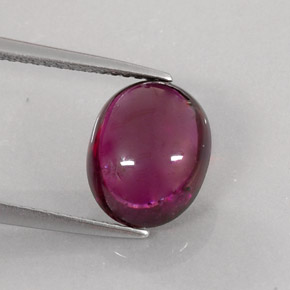 Tormalina rubellite naturale rosso da 4,65 ct, trasparente, trasparente/traslucido