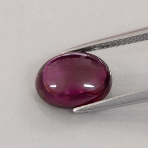 Tormalina rubellite naturale rosso da 4,65 ct, trasparente, trasparente/traslucido