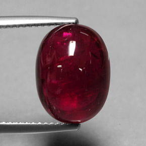 Tormalina rubellite naturale rosso da 7,59 ct, trasparente, trasparente/traslucido