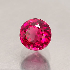 Tormalina rubellite naturale rosso da 0,71 ct, taglio rotondo, VS