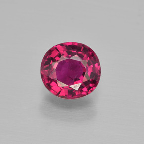 Tormalina rubellite Rosso violaceo naturale da 1.16 ct, Taglio a cuscino, VS