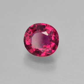 Tormalina rubellite Rosso violaceo naturale da 1.16 ct, Taglio a cuscino, VS