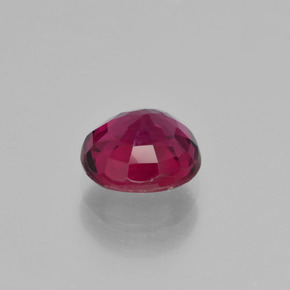 Tormalina rubellite Rosso violaceo naturale da 1.16 ct, Taglio a cuscino, VS
