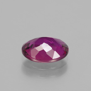 Tormalina rubellite Rosso violaceo naturale da 1.25 ct, Taglio ovale, VVS