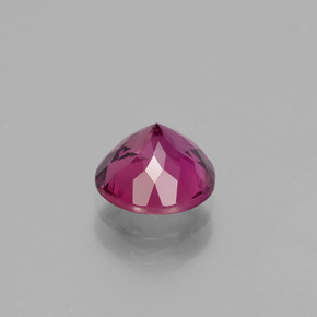 Tormalina rubellite Rosso violaceo naturale da 1.26 ct, Taglio rotondo, VS
