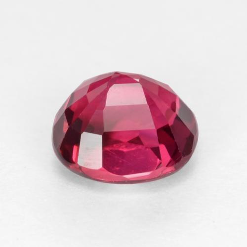 Tormalina rubellite Rosa rossastro intenso naturale da 0.78 ct, Taglio ovale, VVS-VS