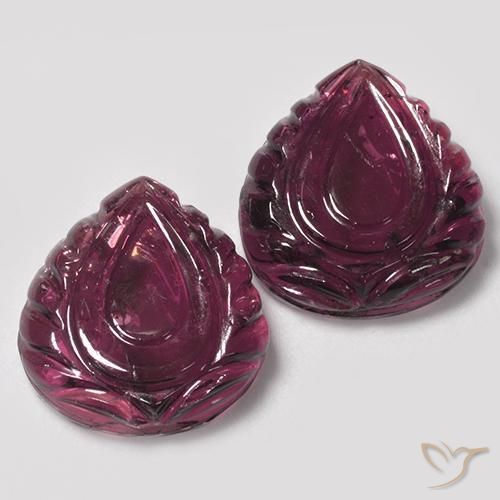 Gemme di Tormalina Rubellite Rosso lampone naturale da 17.16 ct, Taglio a fantasia, Traslucido