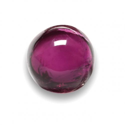 Tormalina rubellite Viola scuro naturale da 2.17 ct, Taglio rotondo, Trasparente