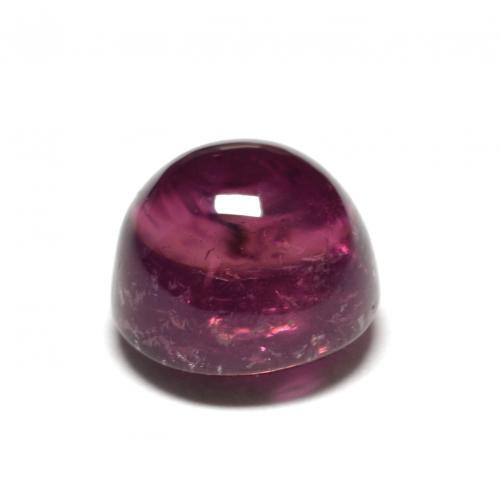 Tormalina rubellite Viola scuro naturale da 2.17 ct, Taglio rotondo, Trasparente