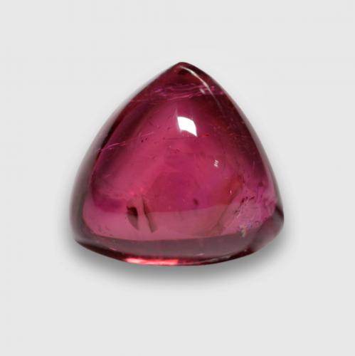 Tormalina rubellite naturale porpora da 3,76 ct, trillion, trasparente