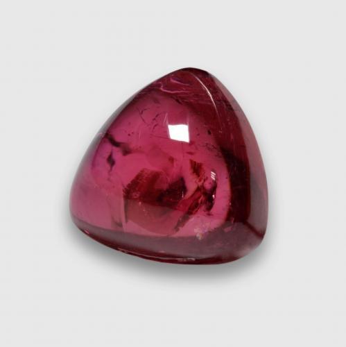 Tormalina rubellite naturale porpora da 3,76 ct, trillion, trasparente