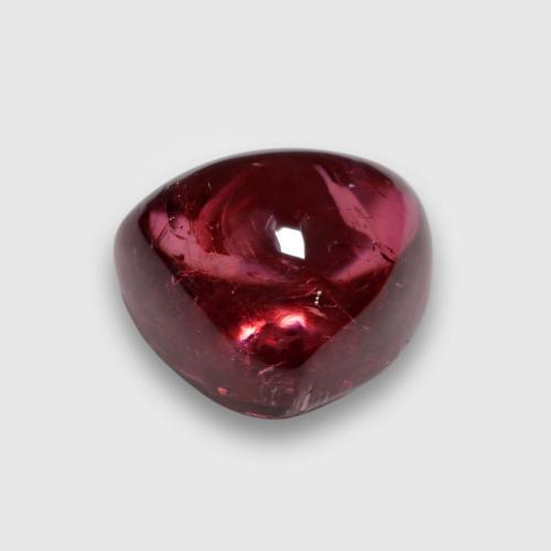 Tormalina rubellite naturale porpora da 3,76 ct, trillion, trasparente