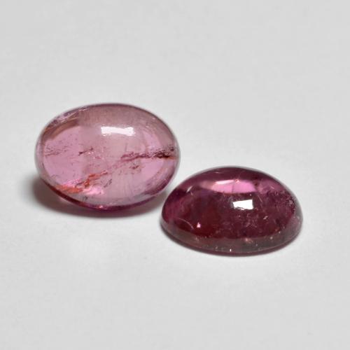 Gemme di Tormalina rubellite Magenta intenso naturale da 2.53 ct, Taglio ovale, Trasparente