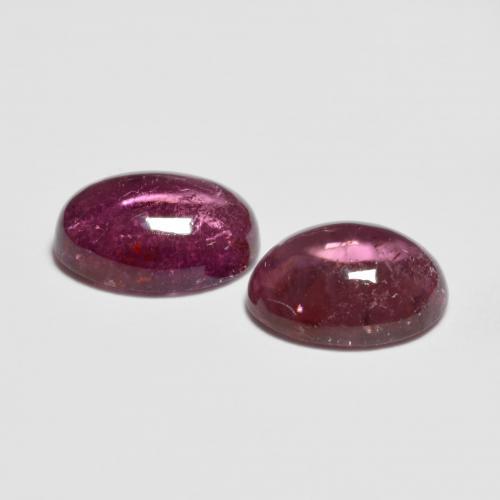 Gemme di Tormalina rubellite Magenta intenso naturale da 2.53 ct, Taglio ovale, Trasparente