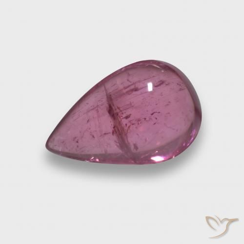 Tormalina rubellite Magenta-rosa scuro Dark naturale da 2.27 ct, Forma a pera, Trasparente