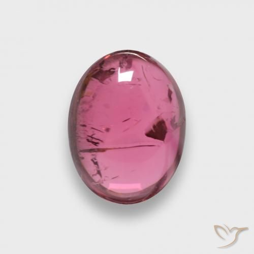 Tormalina rubellite Rosso lampone naturale da 2.28 ct, Ovale, Traslucido
