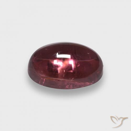 Tormalina rubellite Rosso lampone naturale da 2.28 ct, Ovale, Traslucido