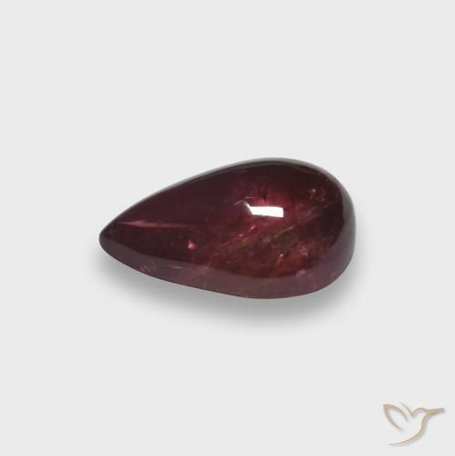 Tormalina rubellite Rosso purpureo naturale da 2.06 ct, Forma a pera, Traslucido