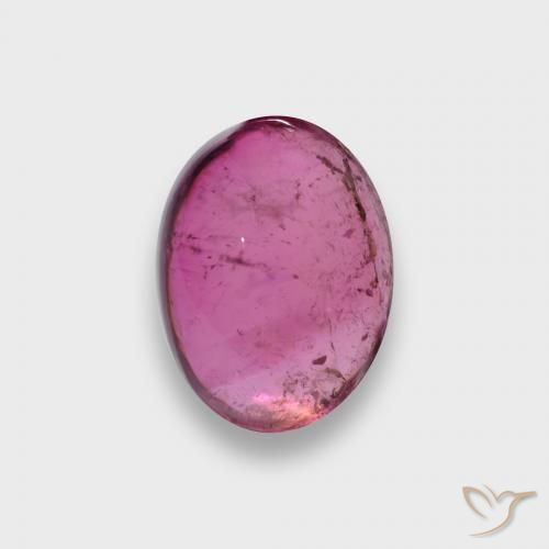 Tormalina rubellite Rosso purpureo naturale da 1.76 ct, Taglio ovale, Traslucido