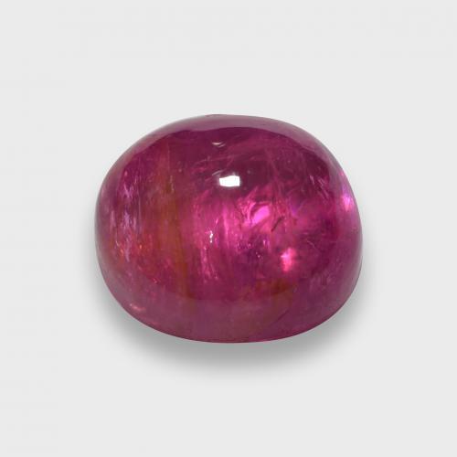 Tormalina rubellite Rosso lampone naturale da 2.46 ct, Taglio rotondo, Traslucido