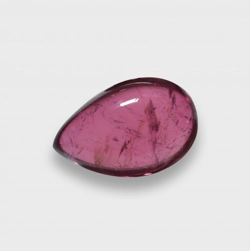 Tormalina rubellite naturale rosso da 1,41 ct, taglio a pera, traslucido