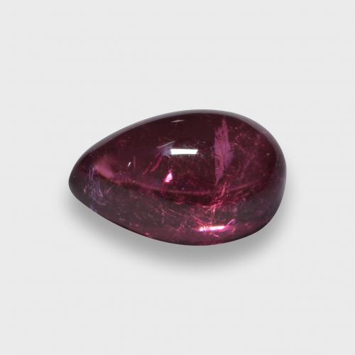 Tormalina rubellite naturale rosso da 1,41 ct, taglio a pera, traslucido