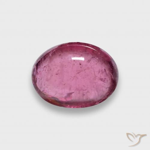 Tormalina rubellite naturale rosso da 1,81 ct, taglio ovale, traslucido