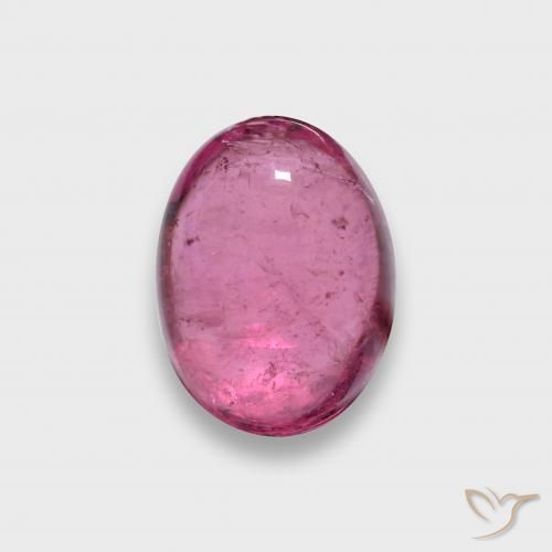 Tormalina rubellite naturale rosso da 1,81 ct, taglio ovale, traslucido