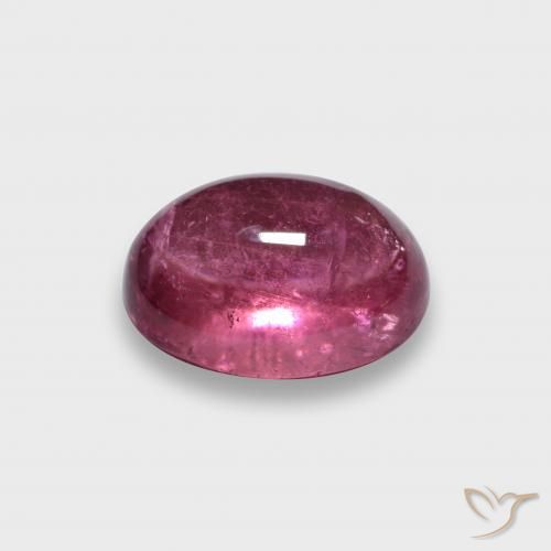 Tormalina rubellite naturale rosso da 1,81 ct, taglio ovale, traslucido