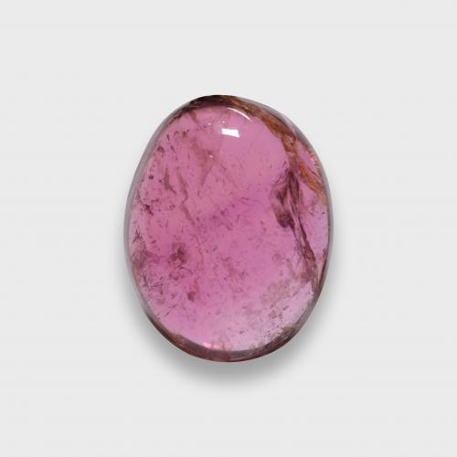 Tormalina rubellite naturale rosso da 1,25 ct, taglio ovale, traslucido