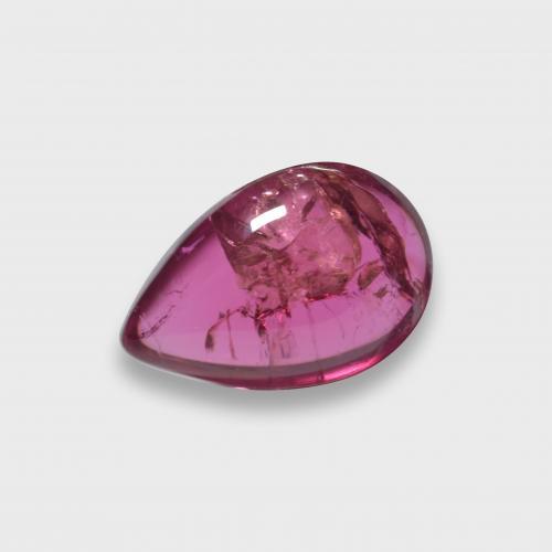 Tormalina rubellite Rosso medio-scuro naturale da 1.91 ct, Forma a pera, Traslucido