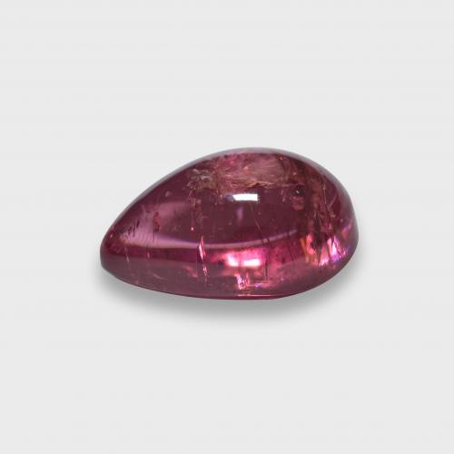 Tormalina rubellite Rosso medio-scuro naturale da 1.91 ct, Forma a pera, Traslucido
