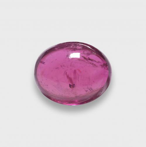 Tormalina rubellite Rosso lampone naturale da 1.33 ct, Taglio ovale, Traslucido