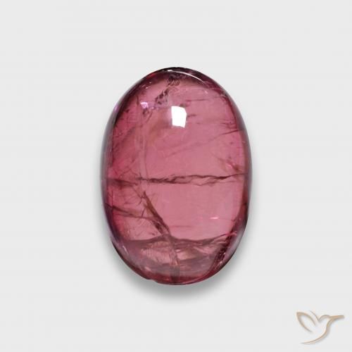 3.23ct Naturale Rosso lampone Tormalina Rubellite, Ovale, Traslucido