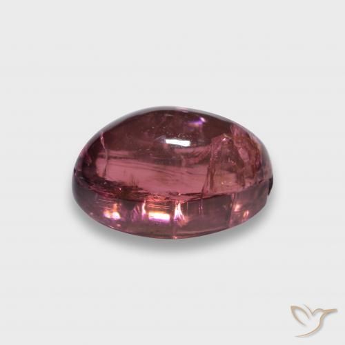 Tormalina rubellite Rosso lampone naturale da 3.23 ct, Ovale, Traslucido
