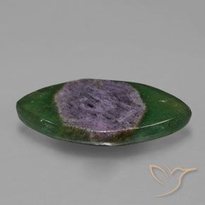 Rubino in Fuchsite Multicolore naturale da 6.51 ct, Taglio marquise, Traslucido