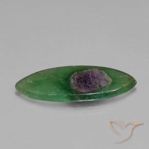 Rubino in Fuchsite Multicolore naturale da 5.57 ct, Taglio marquise, Traslucido