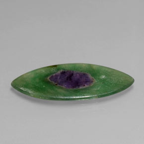 Rubino in Fuchsite Bicolore naturale da 6.65 ct, Taglio marquise, Trasparente