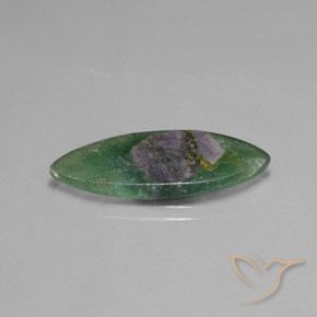 Rubino in Fuchsite Multicolore naturale da 6.72 ct, Taglio marquise, Traslucido