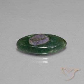 Rubino in Fuchsite Multicolore naturale da 10.31 ct, Taglio marquise, Traslucido