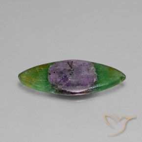 Rubino in Fuchsite Multicolore naturale da 5.03 ct, Taglio marquise, Traslucido
