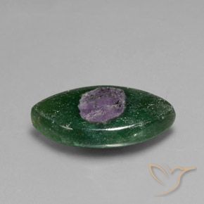 Rubino in Fuchsite Multicolore naturale da 10.32 ct, Taglio marquise, Traslucido