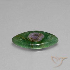 Rubino in Fuchsite Multicolore naturale da 5.08 ct, Taglio marquise, Traslucido